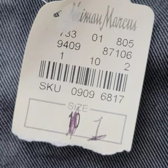 Eskandar Shirt Blouse Sz 1 Gray Long Sleeves Hidden Placket Button Neiman Marcus - Picture 6 of 11